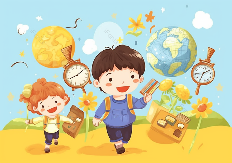 开学季儿童节插画手绘背景,插画/手绘图,插画/手绘图库,插画/手绘图下载,插画/手绘